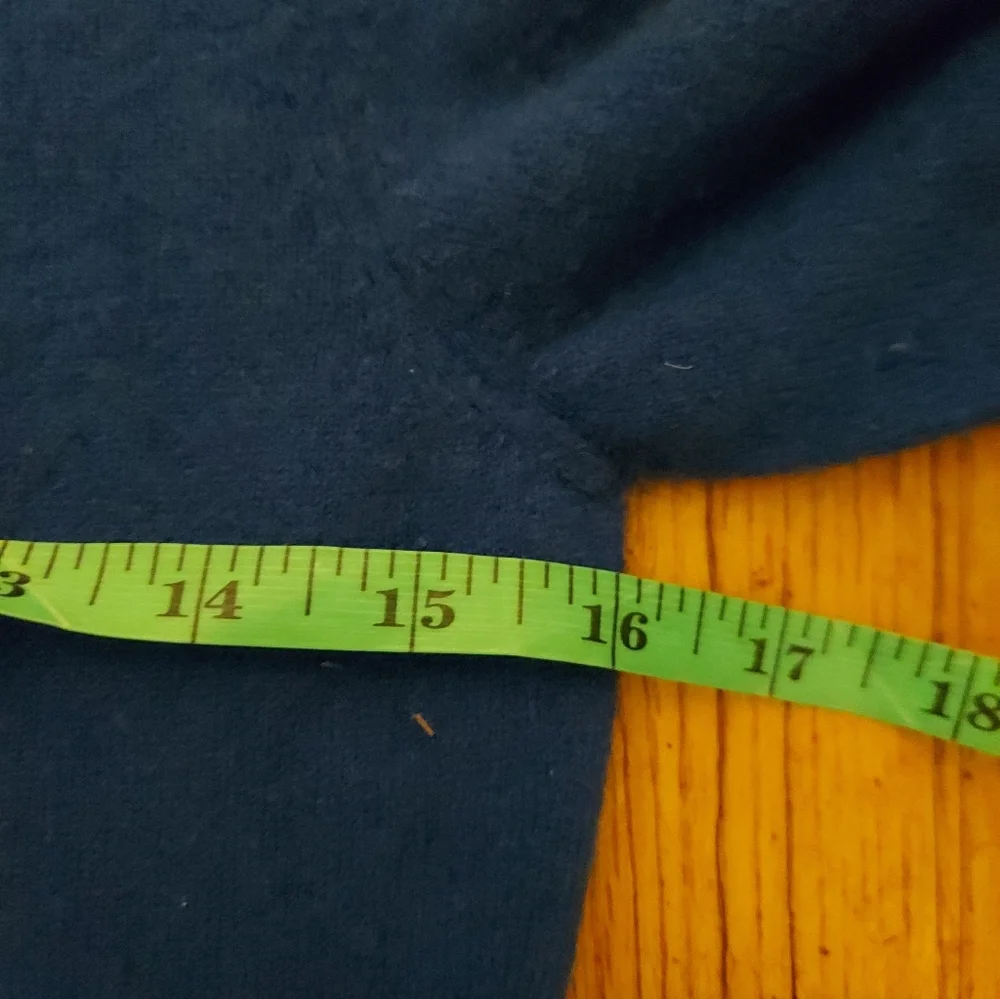 Gobi Mongolian Cashmere Blue Sweater M Full Zip Cardigan Ouiet Luxury Cabincore